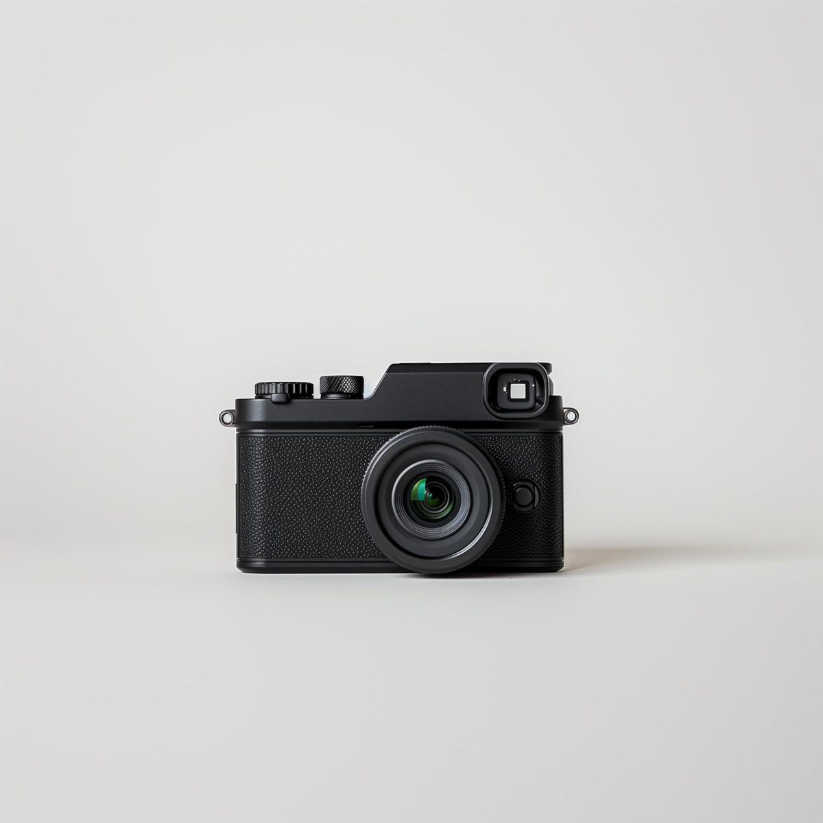 Compact Digital Camera – Matte Black, Retro Film Style, Pocket-Size, Great for Travel & Vlogs